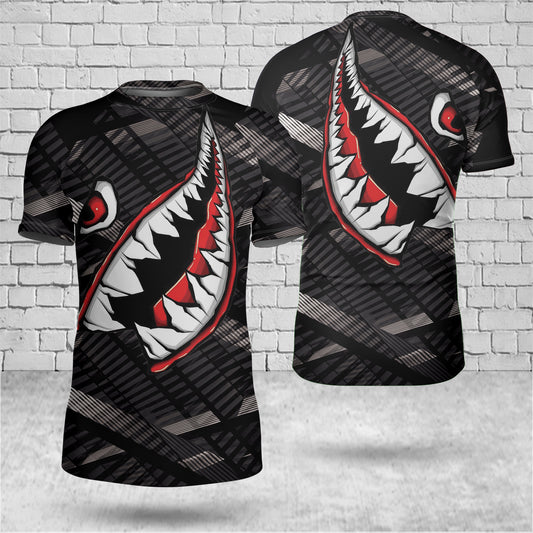Shark Mouth and Eye Short-sleeve Rash Guard