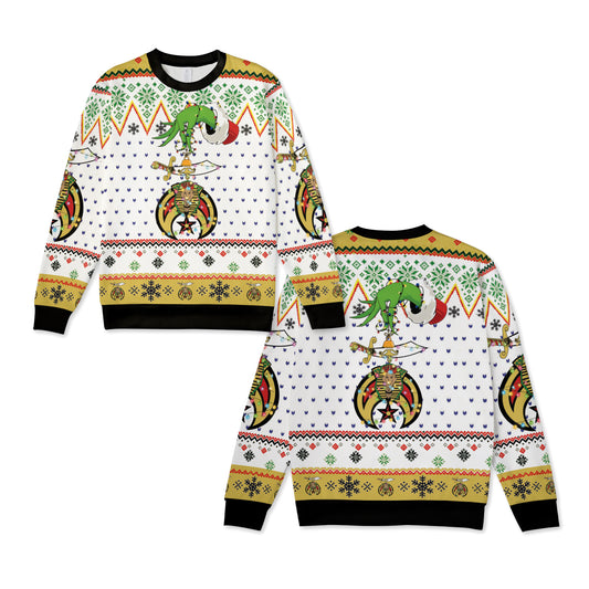 Shrine Emblem Christmas AOP Knitted Sweater