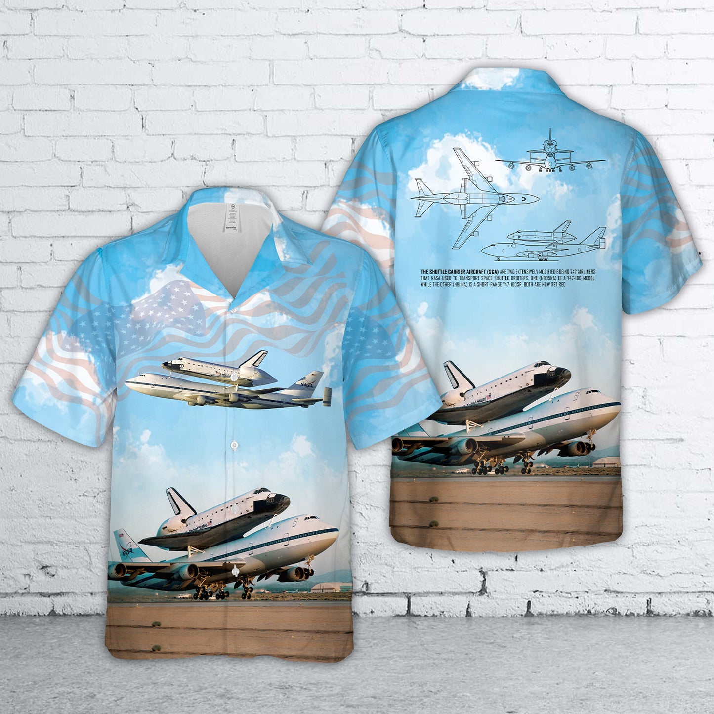 Shuttle Carrier Aircraft, NASA Shuttle Transport Hawaiian Shirt