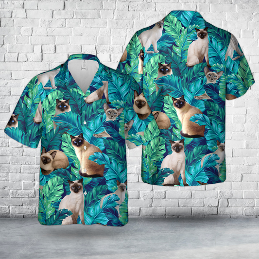 Siamese Cat Hawaiian Shirt