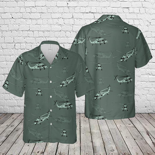 Sikorsky HH-60 Pave Hawk Silhouette Hawaiian Shirt