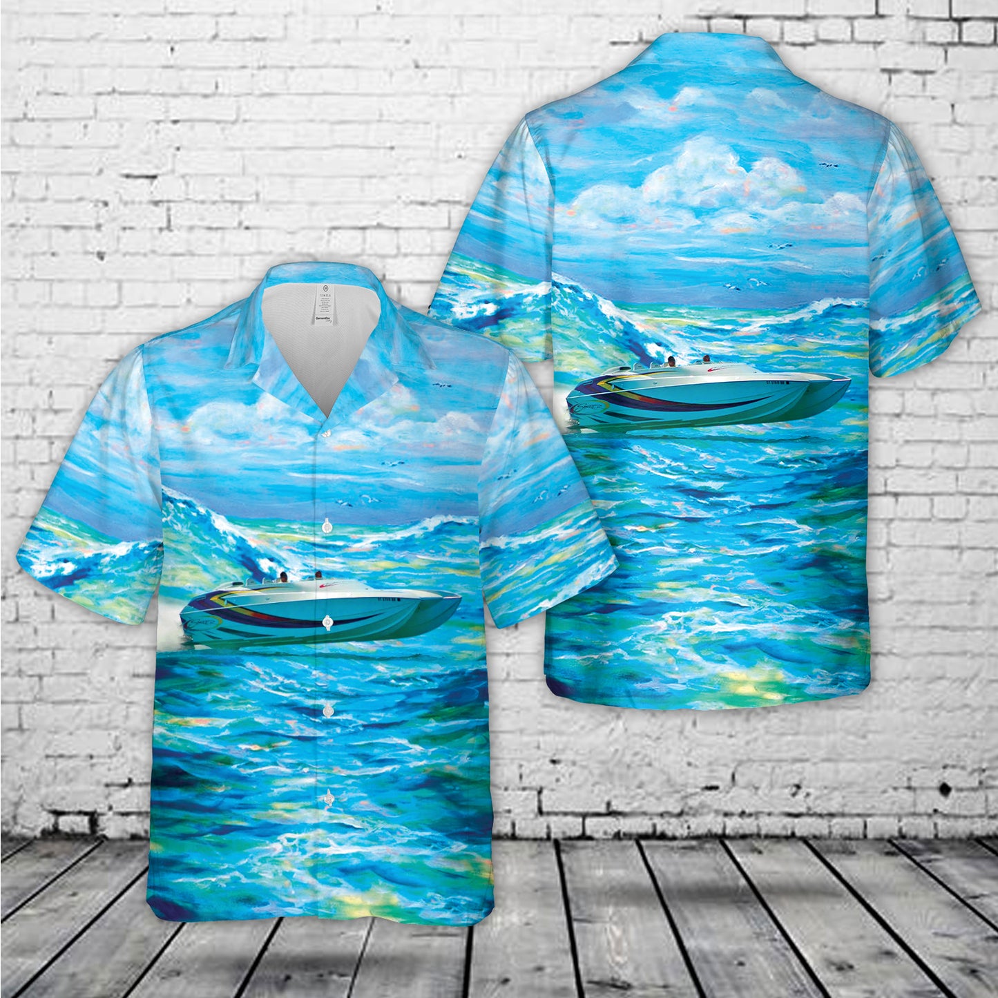 Skater Powerboats Skater Skatin Hawaiian Shirt