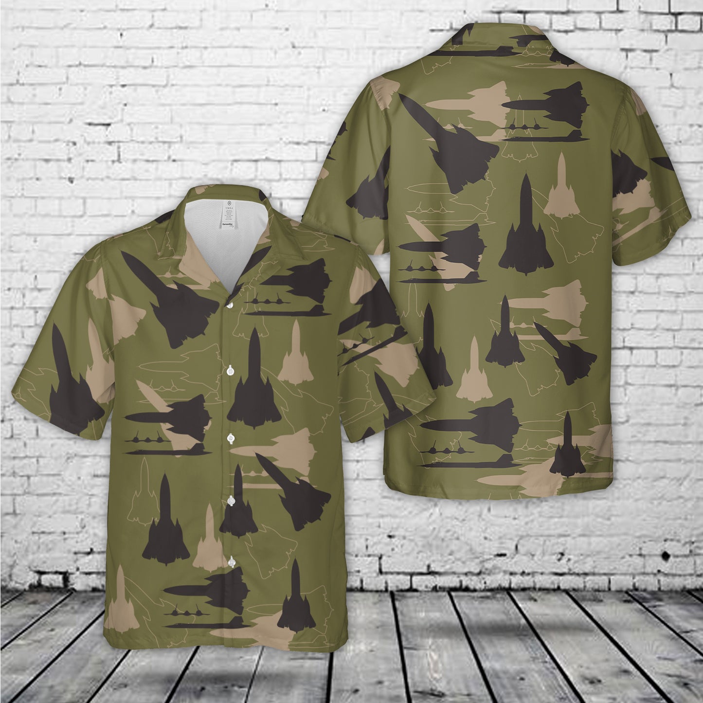 Sr-71 blackbird Silhouette Hawaiian Shirt