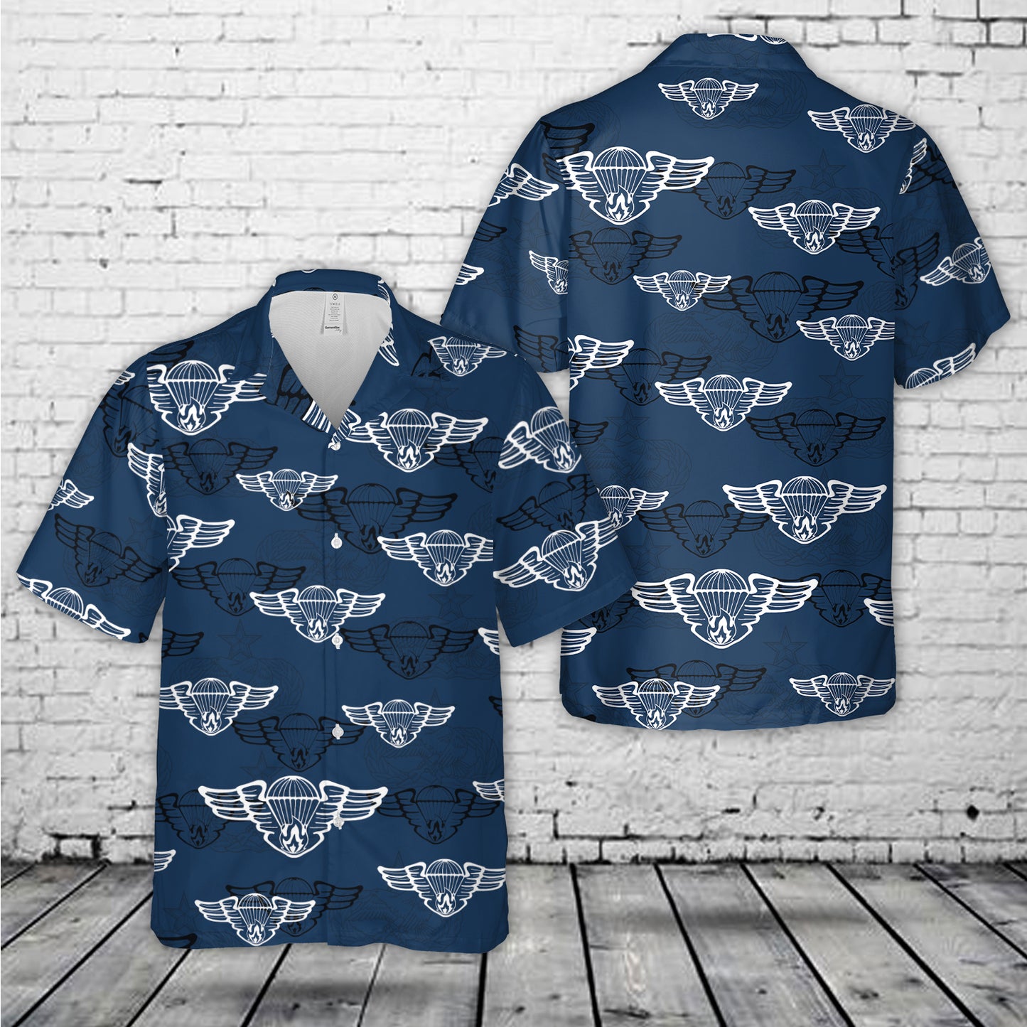 Smokejumpers Silhouette Hawaiian Shirt