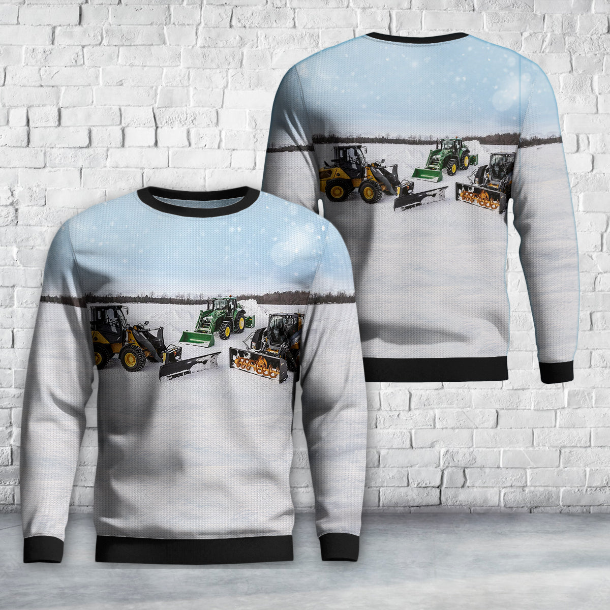 Snow Removal Equipment Christmas Sweater