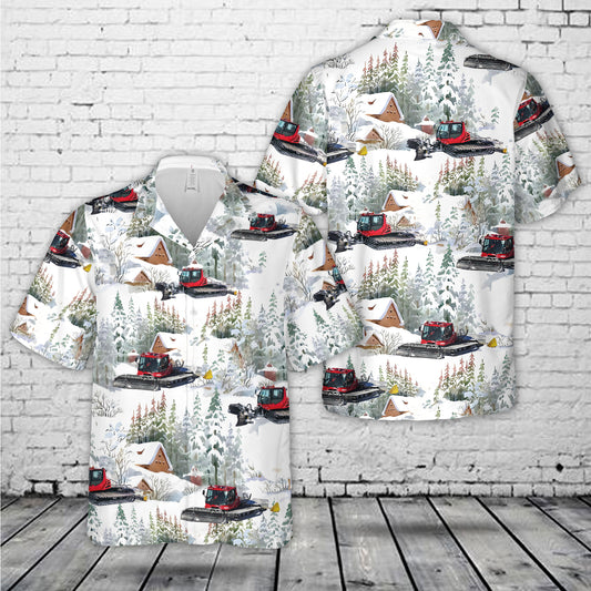 Snow groomer Christmas Hawaiian Shirt