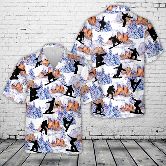 Snowboarder Hawaiian Shirt