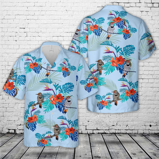 Snowy Flicker Hawaiian Shirt
