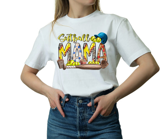 Softball Mama Classic Unisex T-Shirt Gildan 5000 (Made In US)