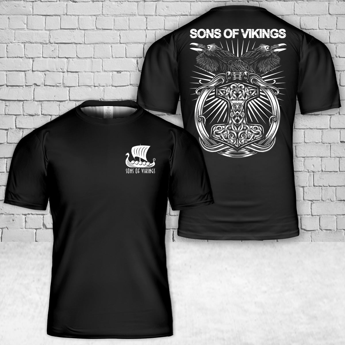 Sons of Vikings T-Shirt 3D