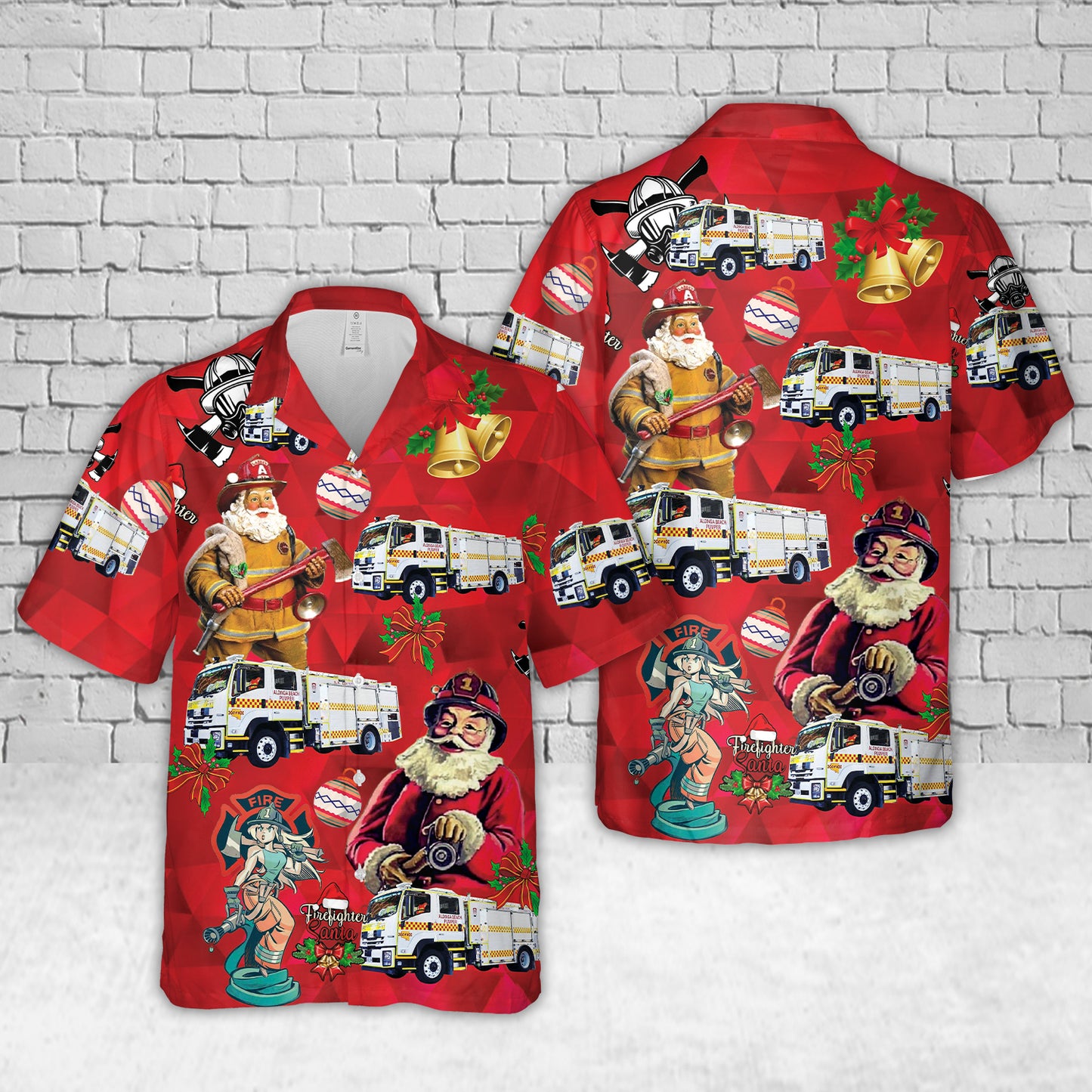 South Australian Country Fire Service / Aldinga Beach Country Fire Service Christmas Hawaiian Shirt