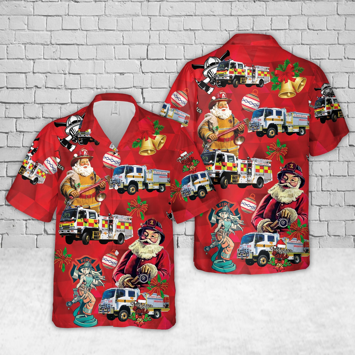 South Australian Country Fire Service / Bridgewater Country Fire Service Christmas Hawaiian Shirt