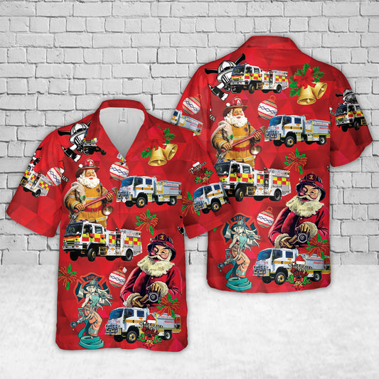 South Australian Country Fire Service / Bridgewater Country Fire Service Christmas Hawaiian Shirt