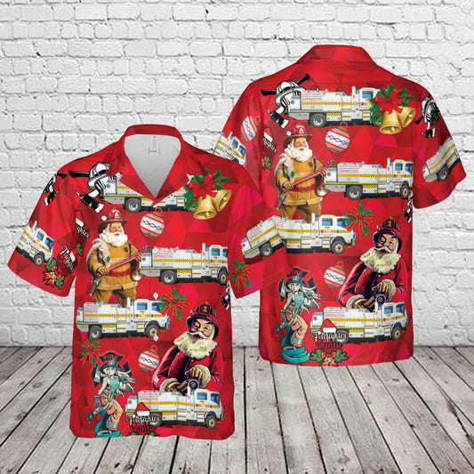 South Australian Country Fire Service / Springton Brigade Christmas Hawaiian Shirt
