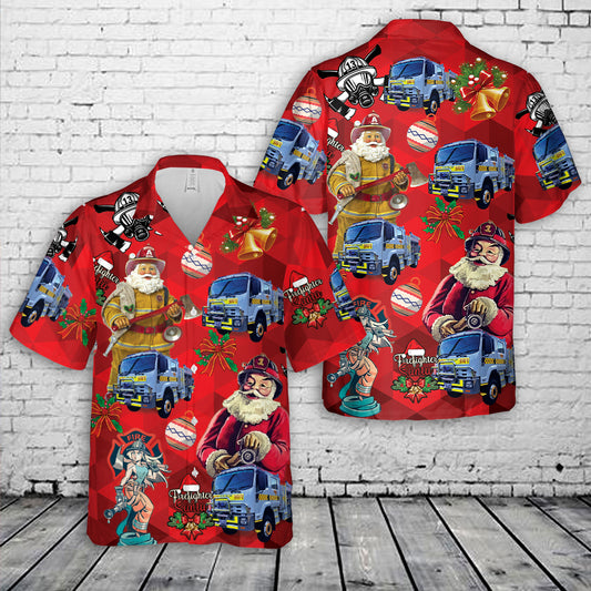 South Australian Country Fire Service / Stirling Country Fire Service Christmas Hawaiian Shirt