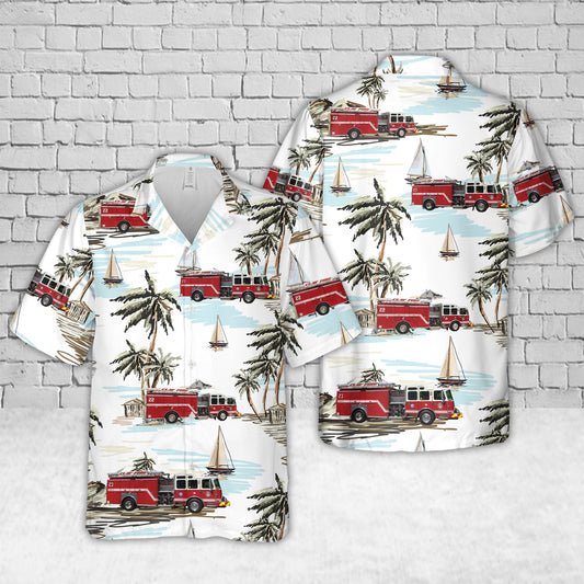 South Bend, Indiana, Clay Fire Hawaiian Shirt
