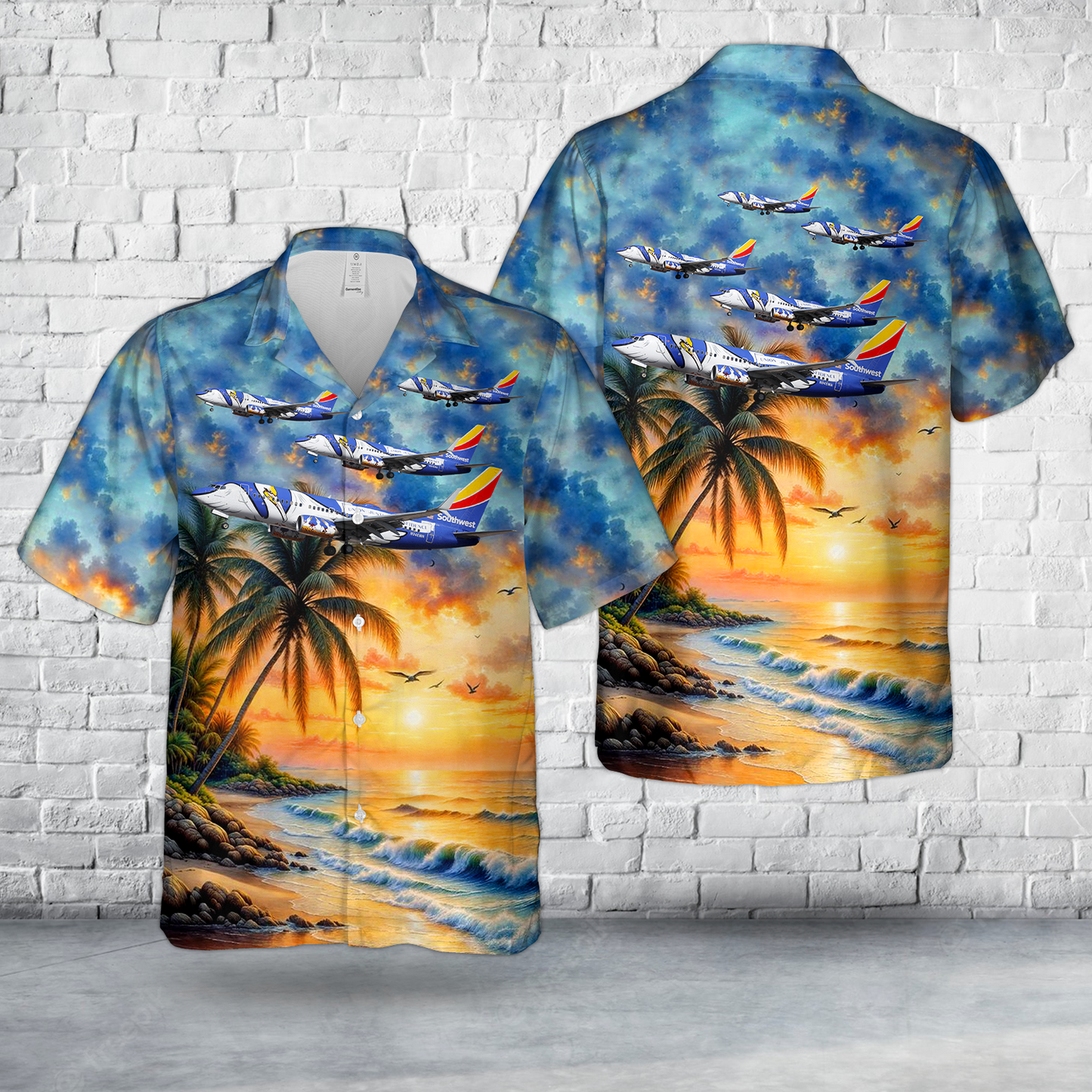 Southwest Airlines Boeing 737-700 Louisiana One Hawaiian Shirt