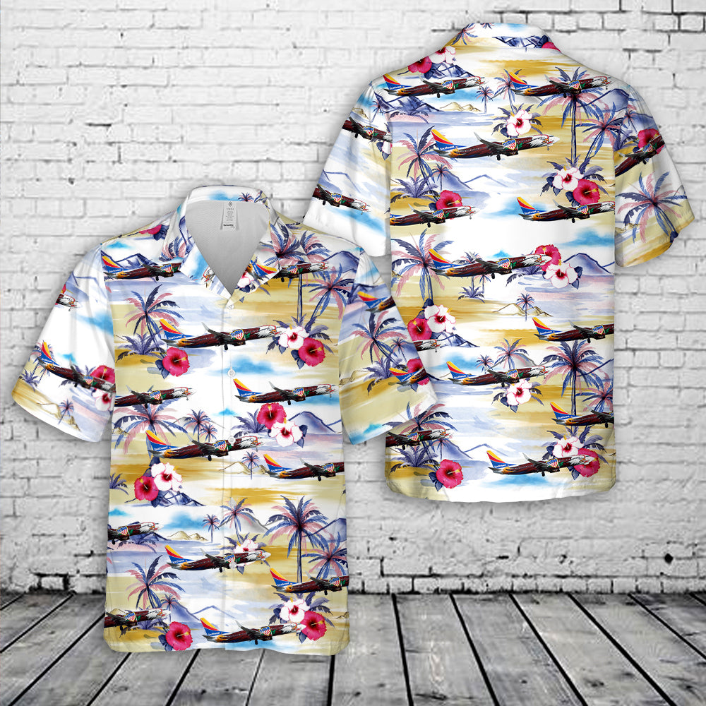Southwest Airlines Boeing 737-8H4 Hawaiian Shirt