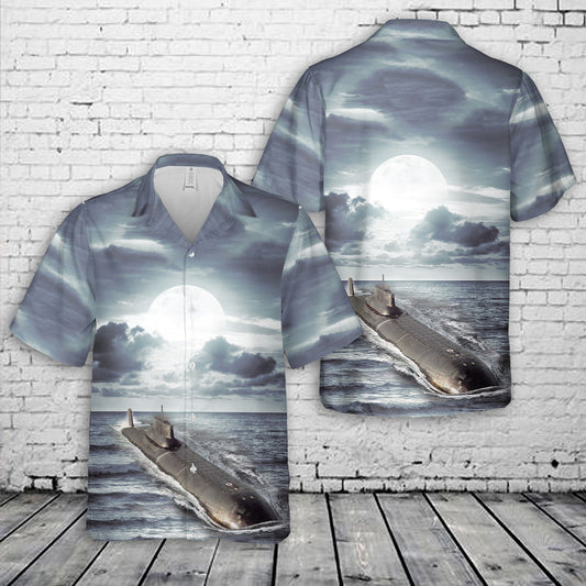 Soviet-Russian Typhoon class nuclear ballistic missile submarine Hawaiian Shirt