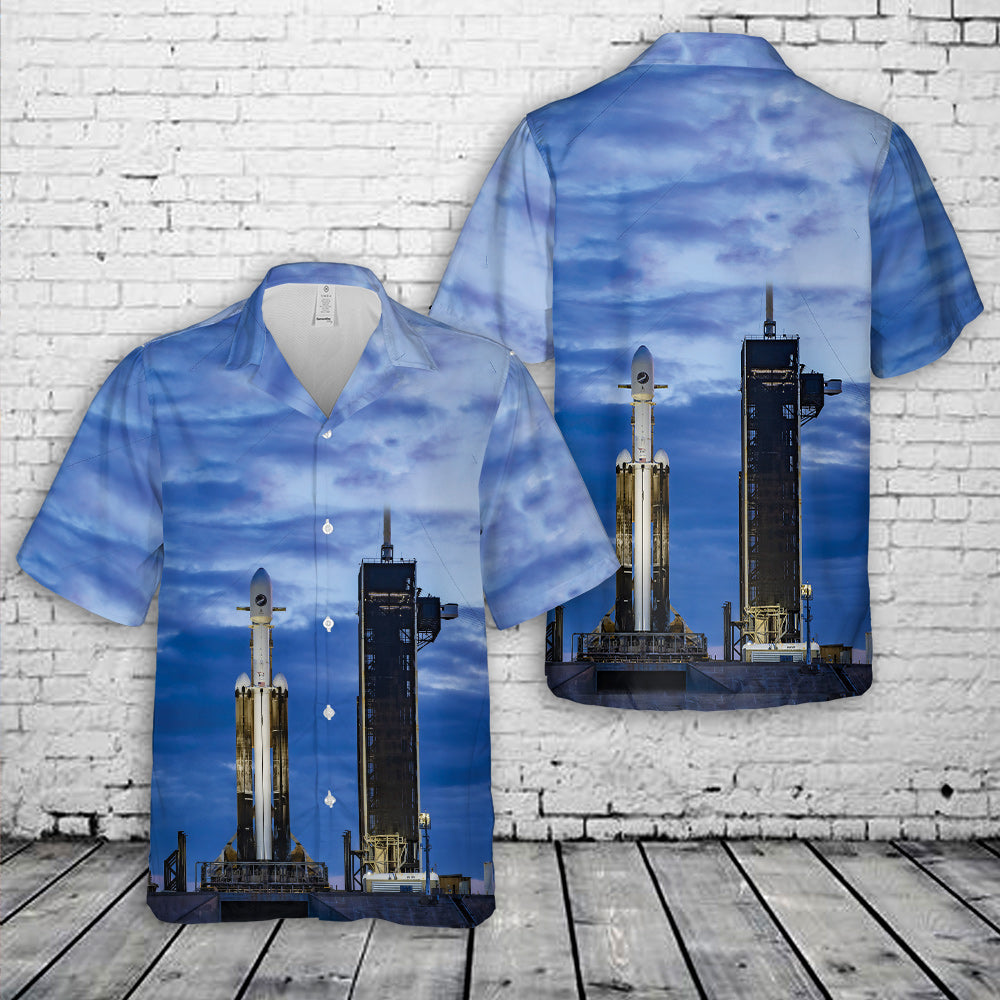 SpaceX Falcon Heavy USSF-67 Hawaiian Shirt