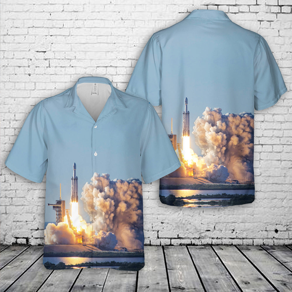 SpaceX Falcon Heavy USSF-67 Hawaiian Shirt
