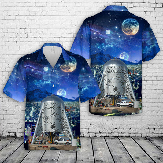 SpaceX Starhopper Hawaiian Shirt
