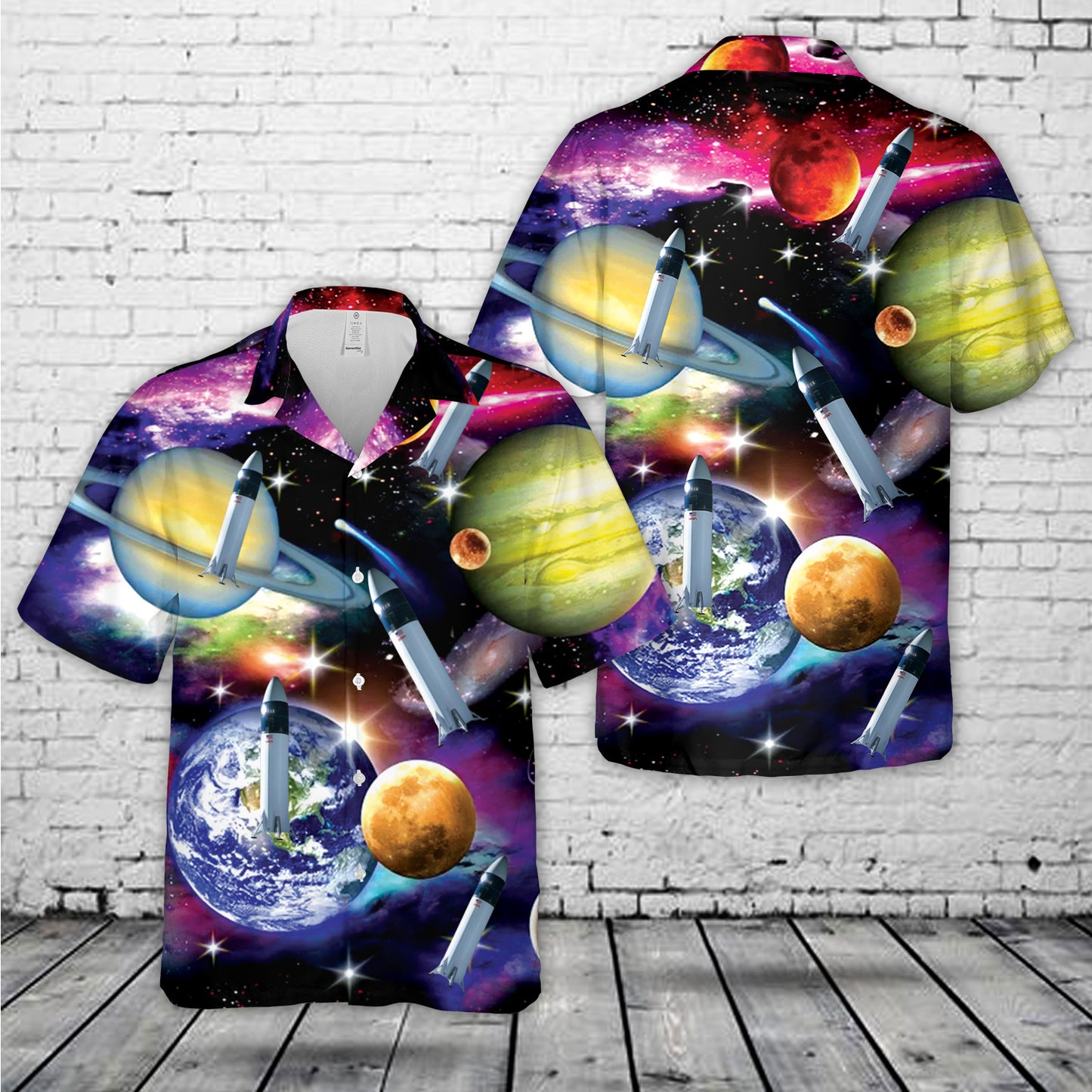 SpaceX Starship HLS Hawaiian Shirt