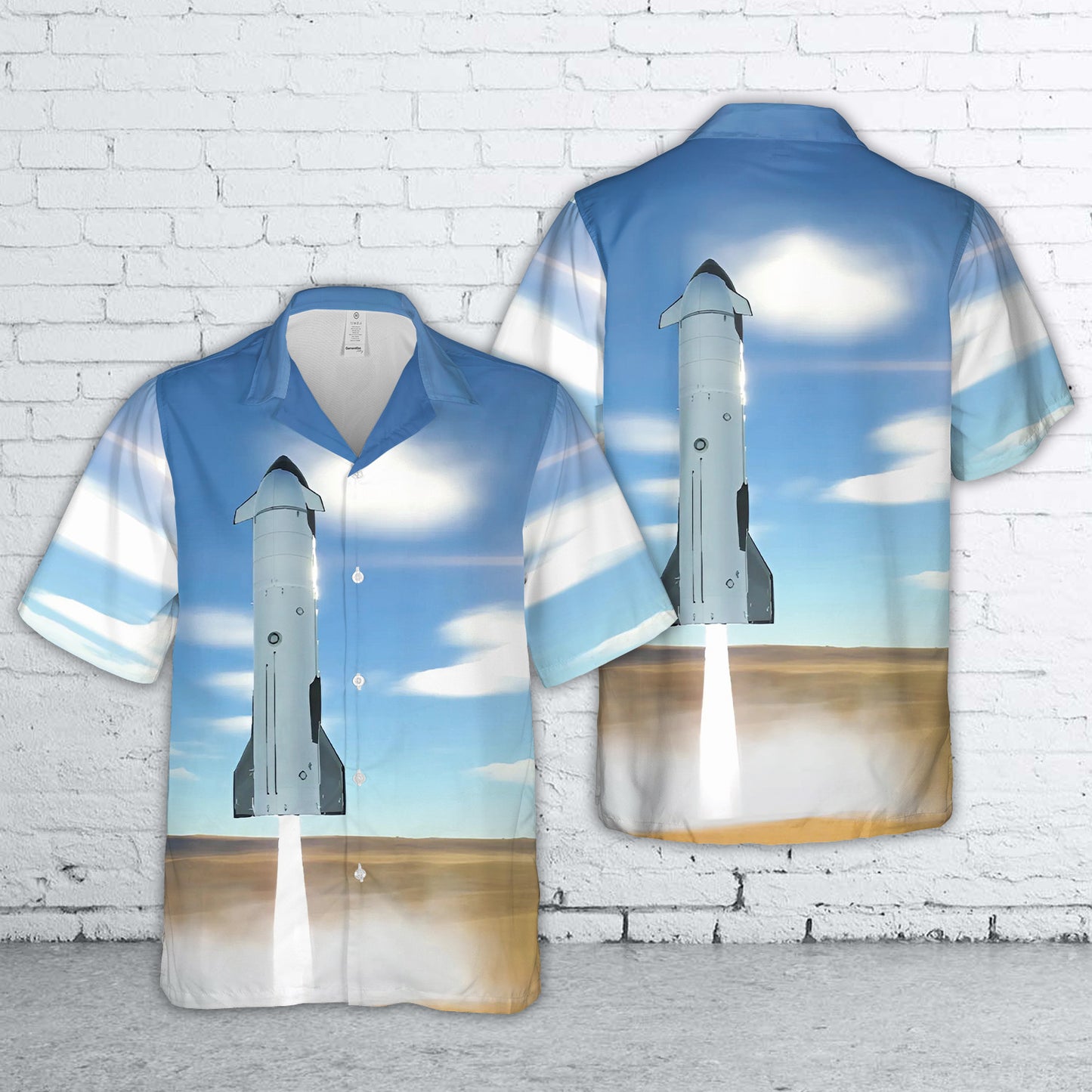 Spacex Starship Block 2 Hawaiian Shirt