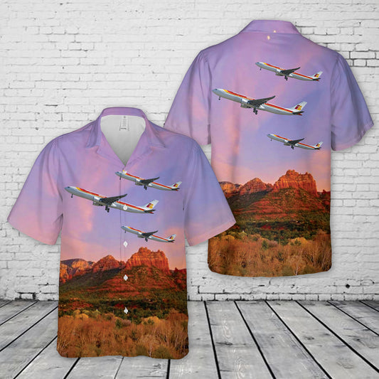 Spain Iberia A330-302 Old Livery Hawaiian Shirt