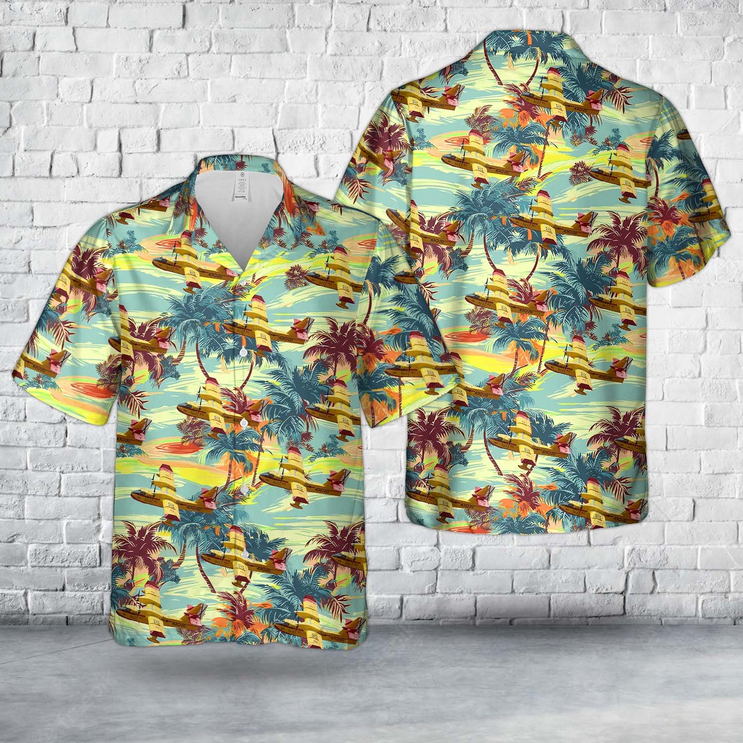 Spanish Air and Space Force Canadair CL-215T (CL-215-6B11) Hawaiian Shirt