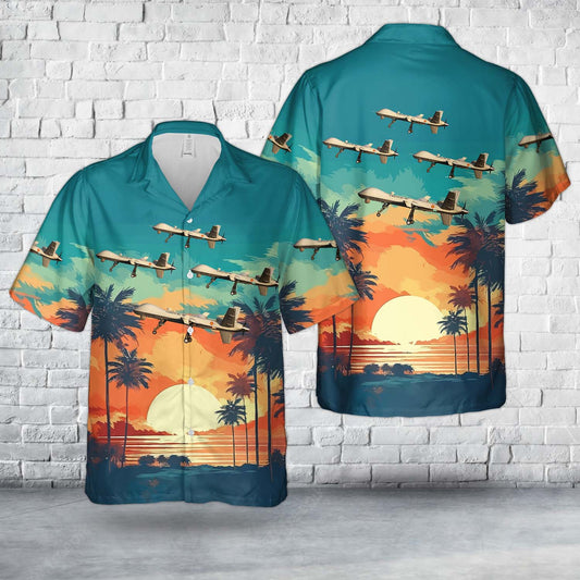 Spanish Air and Space Force General Atomics MQ-9 Predator B Hawaiian Shirt