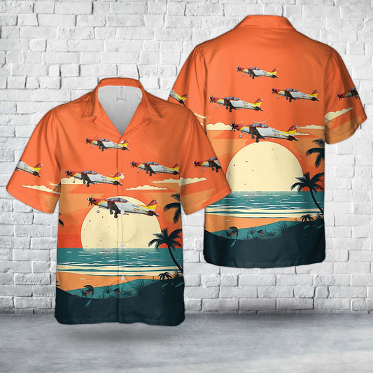 Spanish Air and Space Force Pilatus PC-21 Hawaiian Shirt