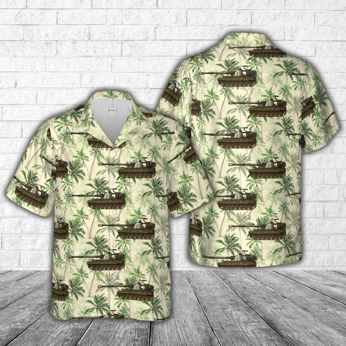 Spanish Army M109A1, of the Regimiento Artilleria de campana numero 11 Hawaiian Shirt