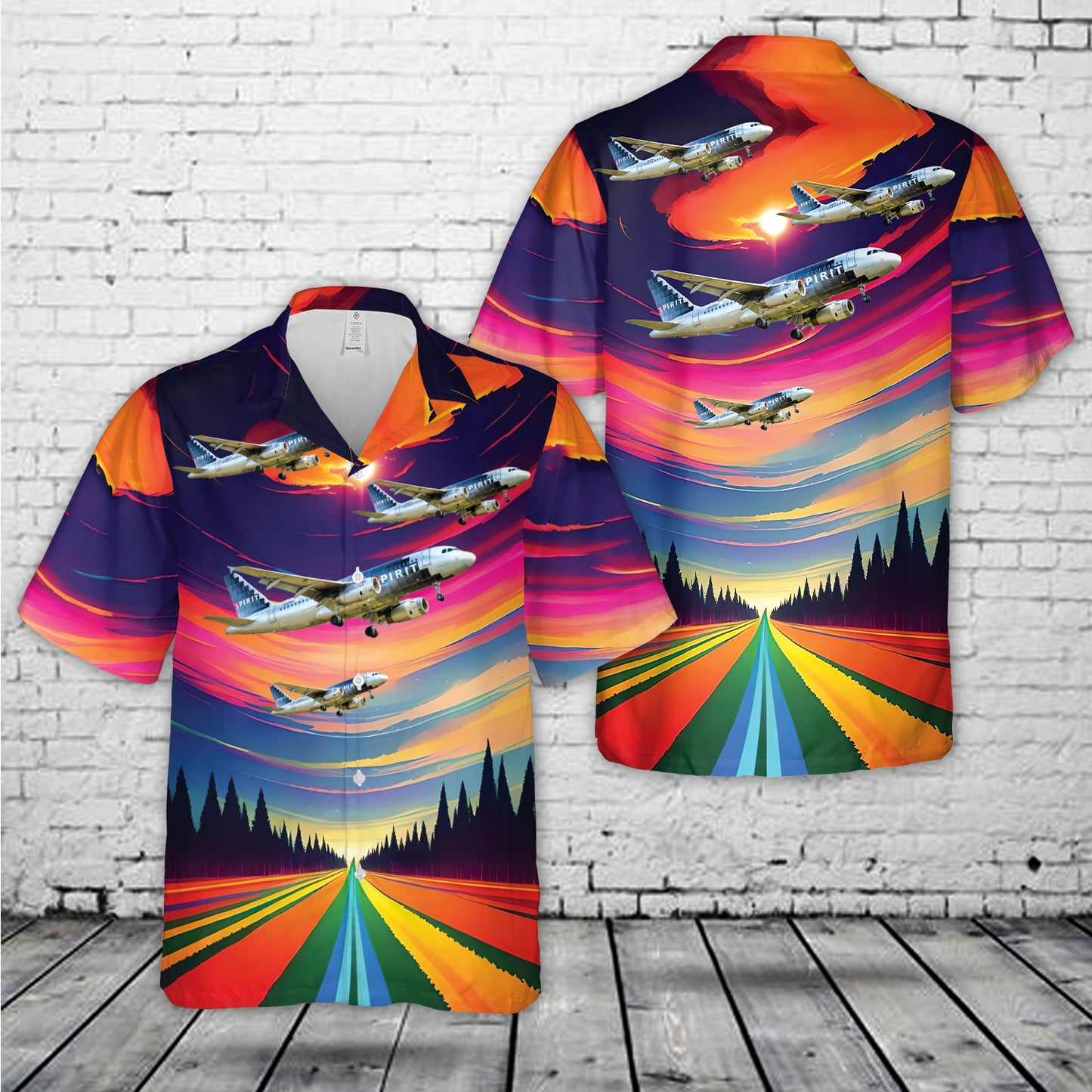 Spirit Airlines A319 (N528NK) old livery Hawaiian Shirt