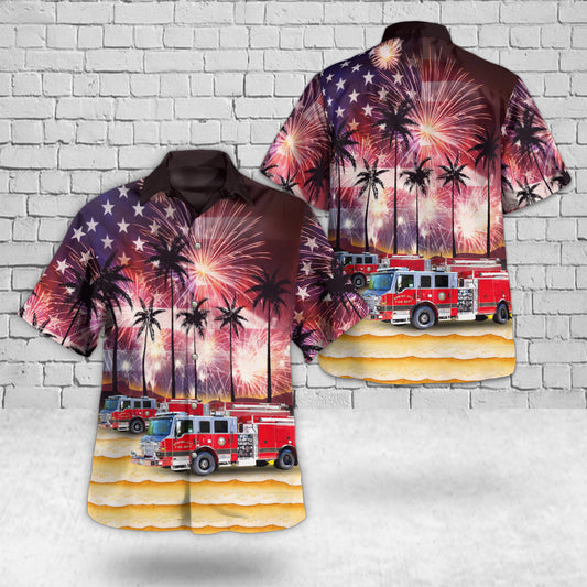 Spring Hill, Tennessee, Spring Hill Fire Department, 4th Of July Hawaiian Shirt