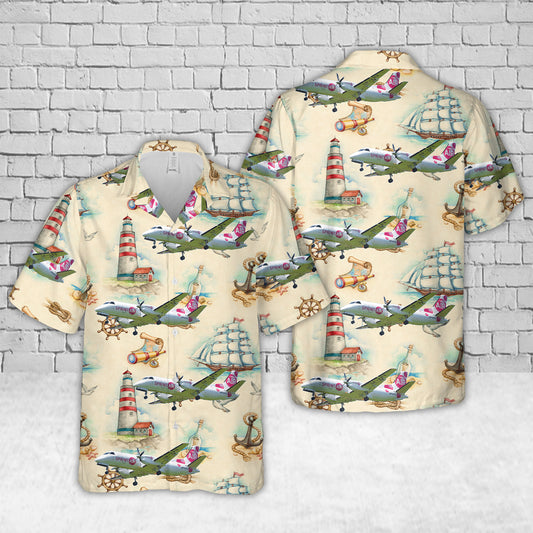 SprintAir Saab 340A (SP-KPV) Hawaiian Shirt