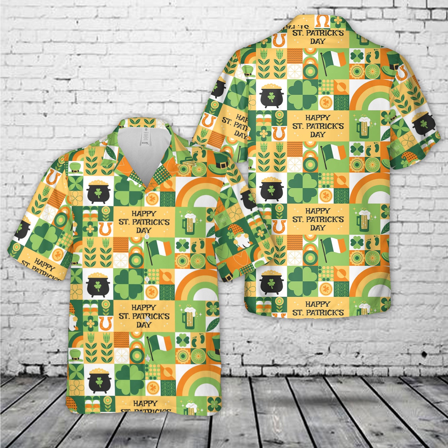 St.Patricks Day Hawaiian Shirt