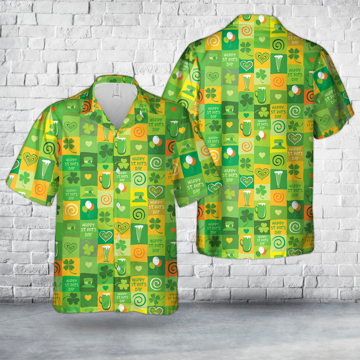 St. Patrick's Day Seamless Hawaiian Shirt