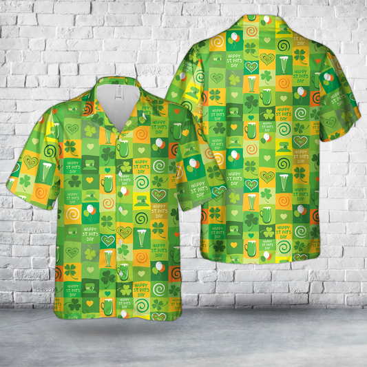St. Patrick's Day Seamless Hawaiian Shirt