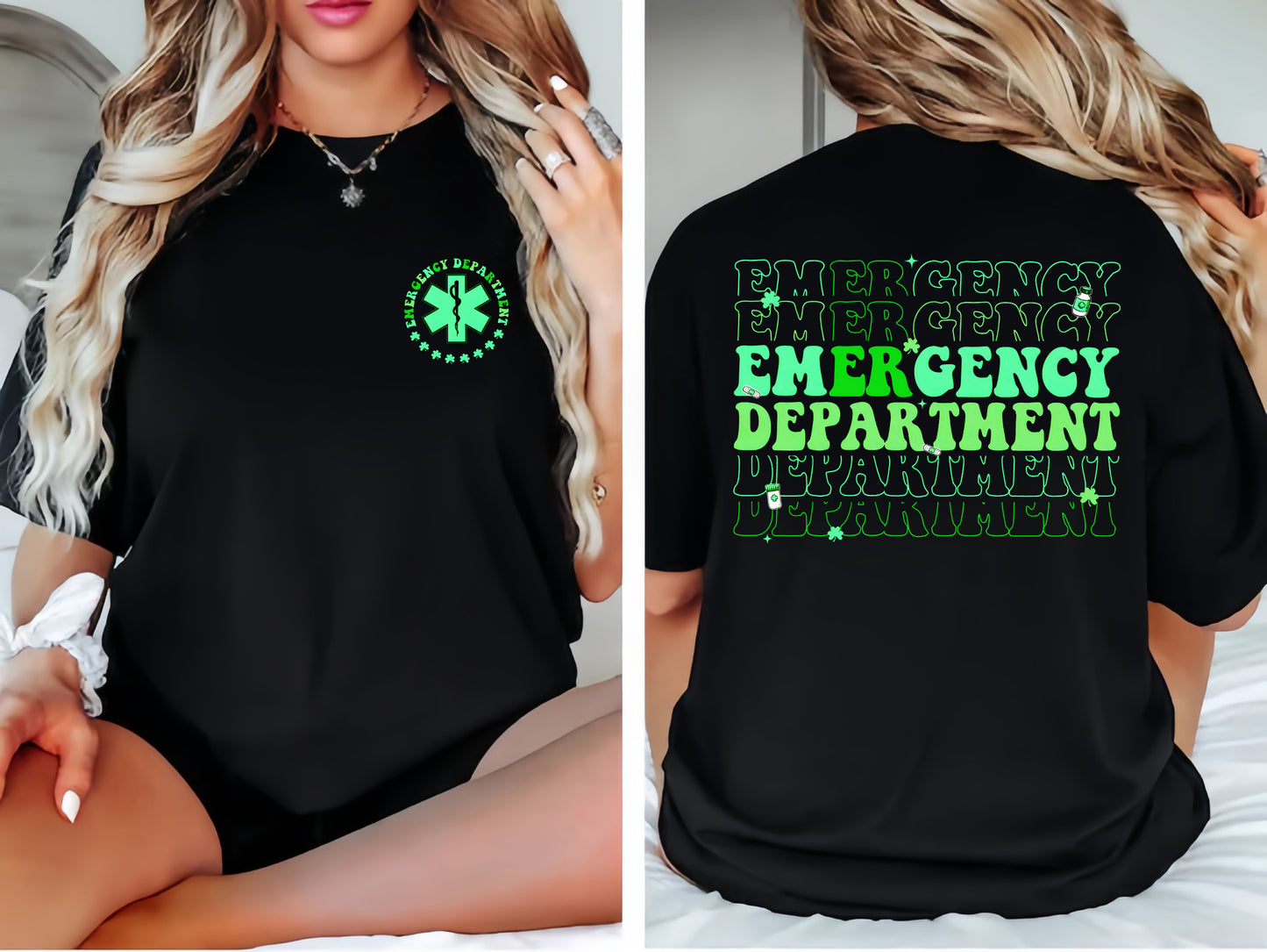 St Patrick's Day Emergency Department Classic Unisex T-Shirt Gildan 5000 (Made In US)