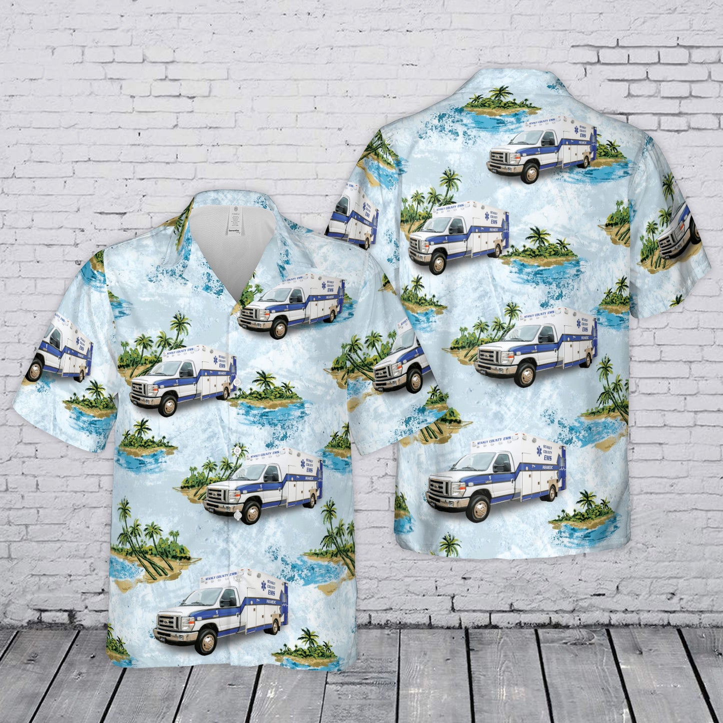 Stanly County EMS Hawaiian Shirt