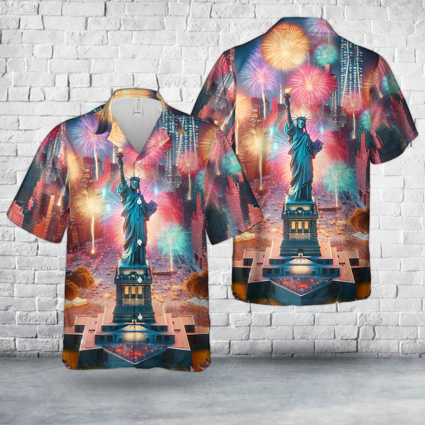 Statue Of Liberty, 4th Of July Hawaiian Shirt