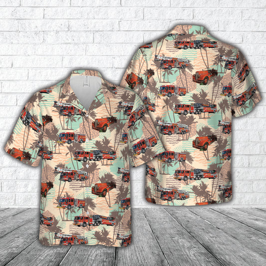 Staunton, Virginia, City of Staunton Fire Department- Station 1 Hawaiian Shirt