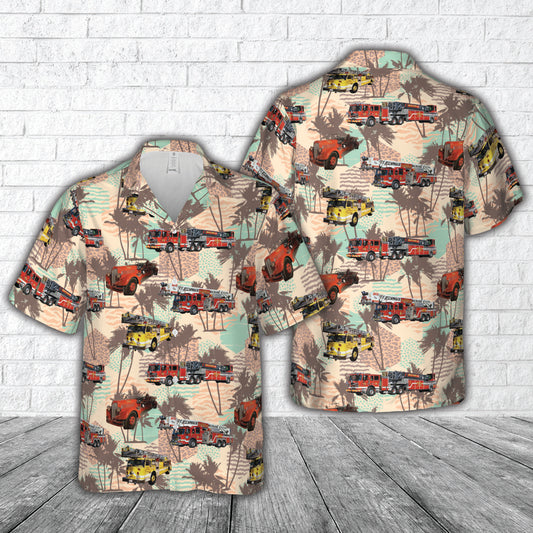 Staunton, Virginia, City of Staunton Fire Department- Station 1 Hawaiian Shirt