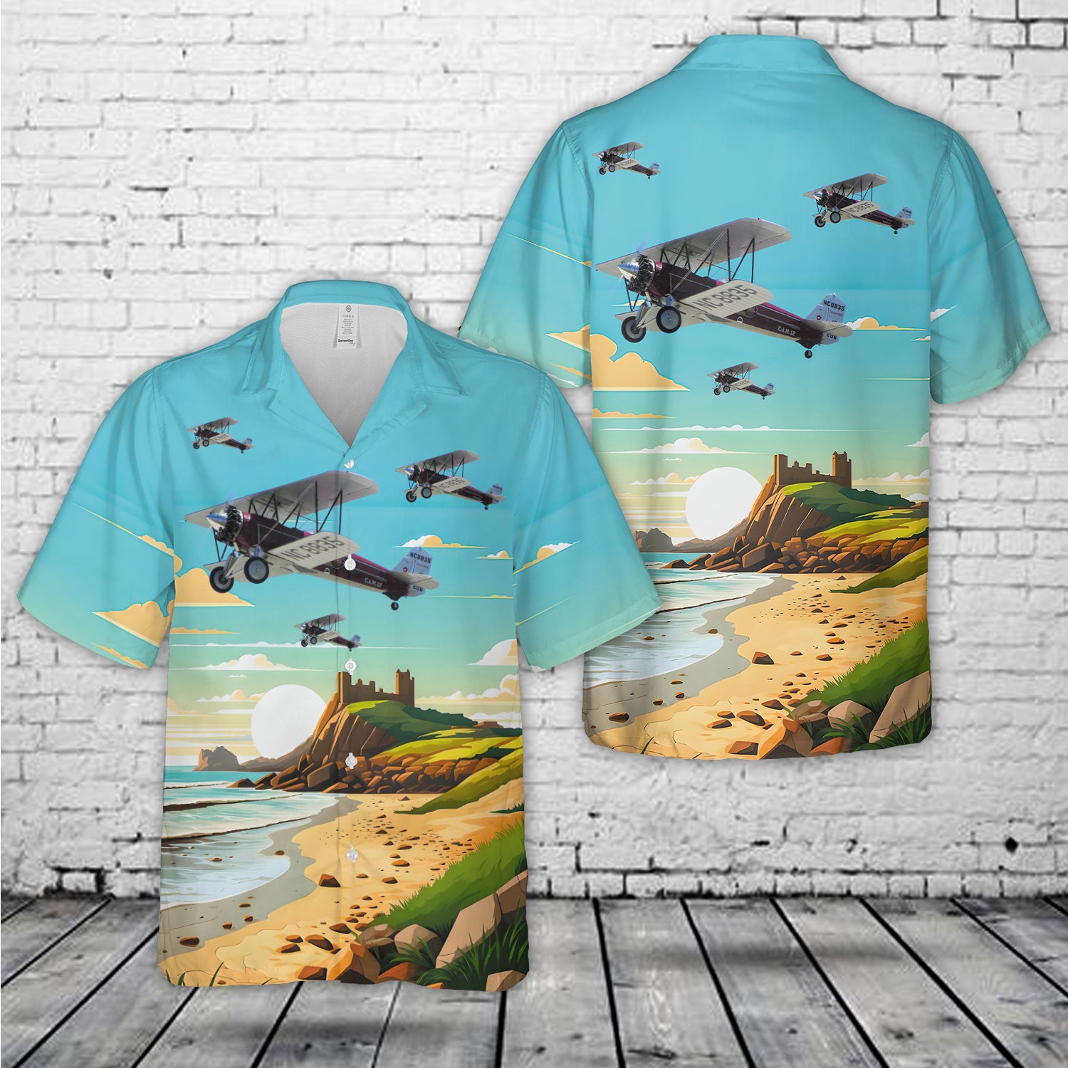 Stearman C3B Hawaiian Shirt