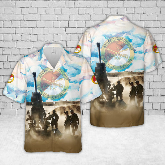 Steel Squadron, 3d Calvary Division Hawaiian Shirt