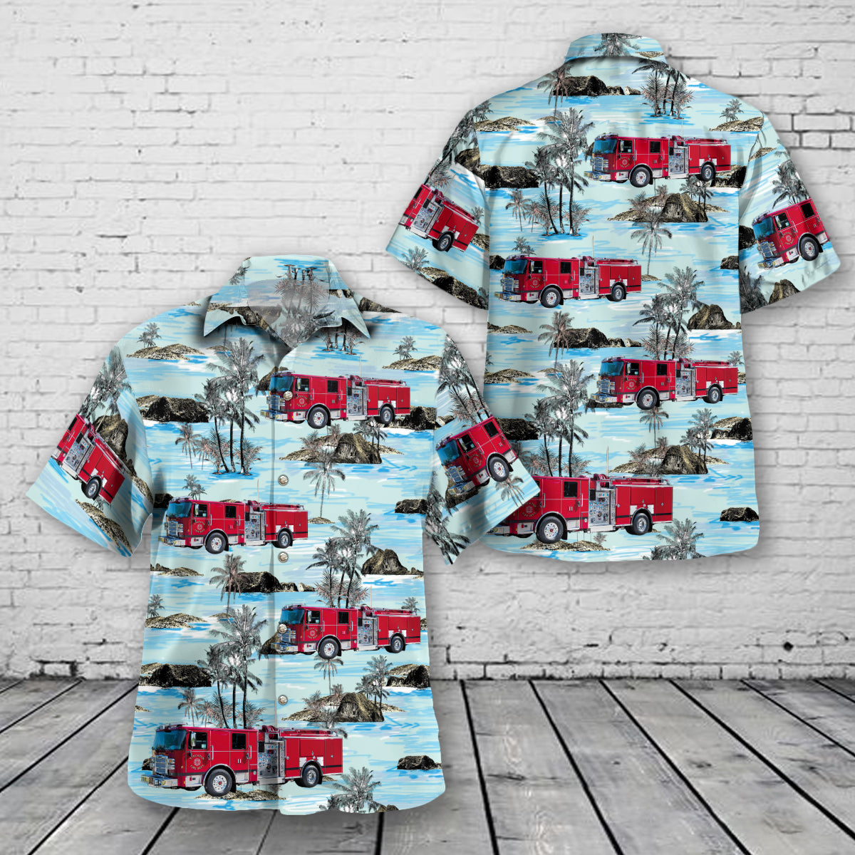 Stockton, California, Stockton Fire Department Hawaiian Shirt