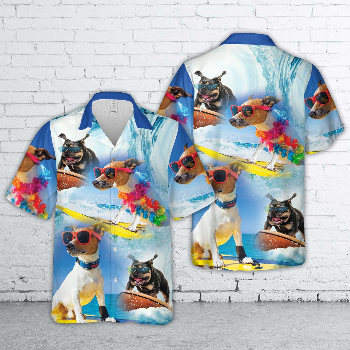 Summer Dog Beach Hawaiian Shirt