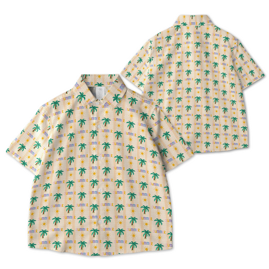 Summer Vibe AOP Youth Button Down Shirt