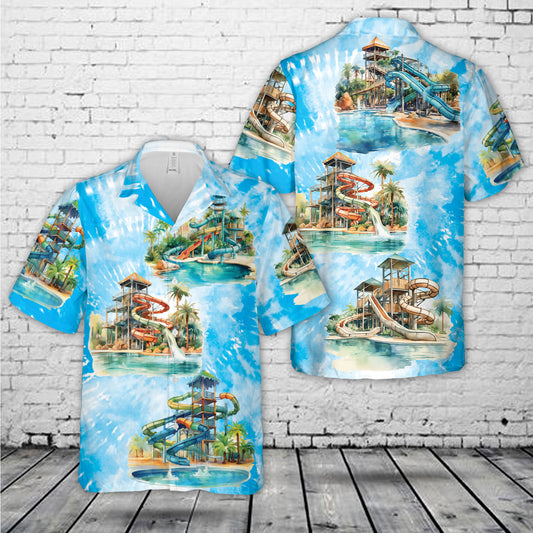 Summer Waterpark Hawaiian Shirt